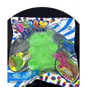 ORB Jelly Bear Super Squish Green Jelly Squeeze Sensory Fidget Toy NIP
